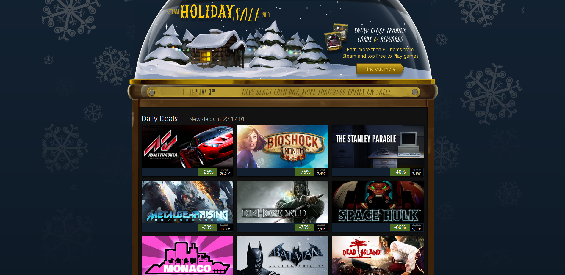 Steam Holiday Sale is Live > GamersBook